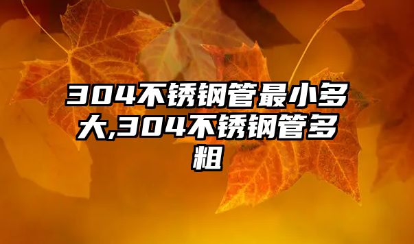 304不銹鋼管最小多大,304不銹鋼管多粗