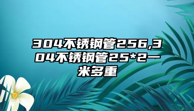 304不銹鋼管256,304不銹鋼管25*2一米多重